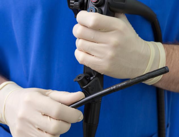 The doctor endoscope in the hands of The doctor endoscope in the hands of